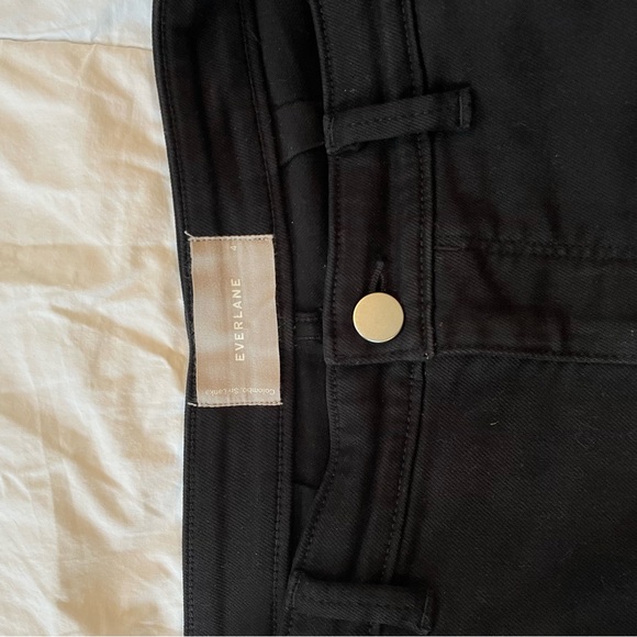 Everlane Black Cotton Twill Shorts size 4 - Picture 5 of 6